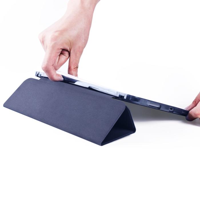 Bild 5,  iPad Pro 12.9 Fodral Tri-Fold Pennhållare Blå - Teknikhallen.se