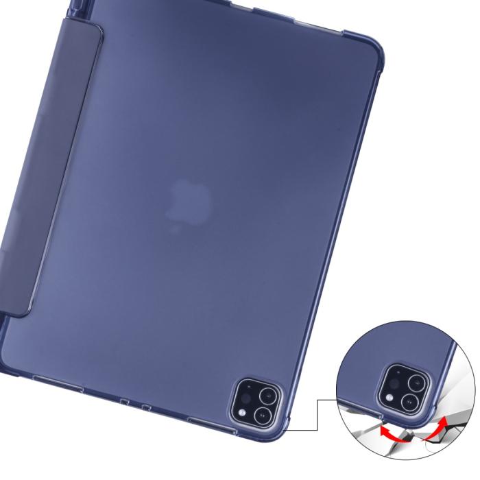 Bild 6,  iPad Pro 12.9 Fodral Tri-Fold Pennhållare Blå - Teknikhallen.se