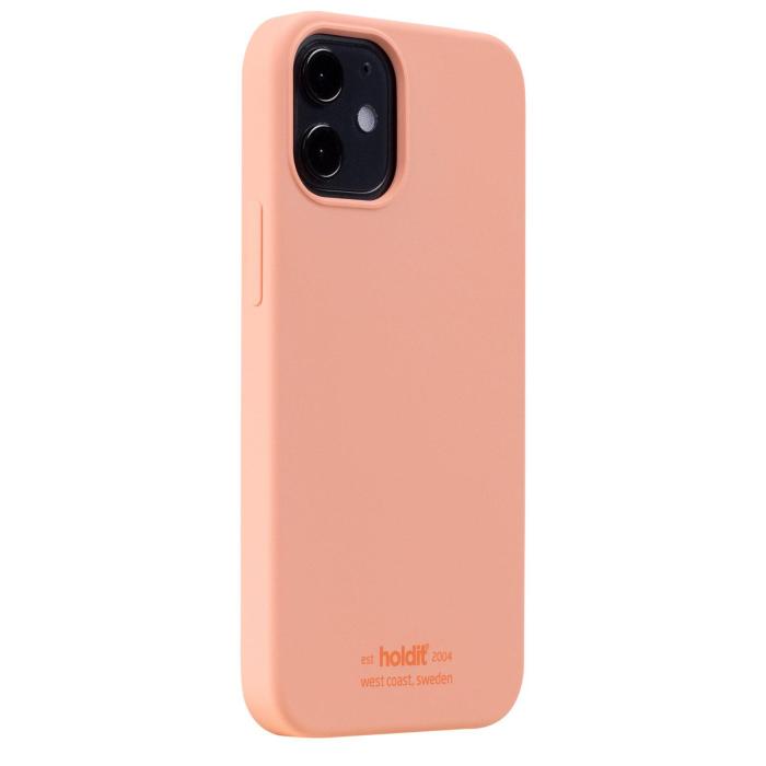 Bild 2, holdit holdit iPhone 12 Mini Mobilskal Silikon Pink Peach - Teknikhallen.se