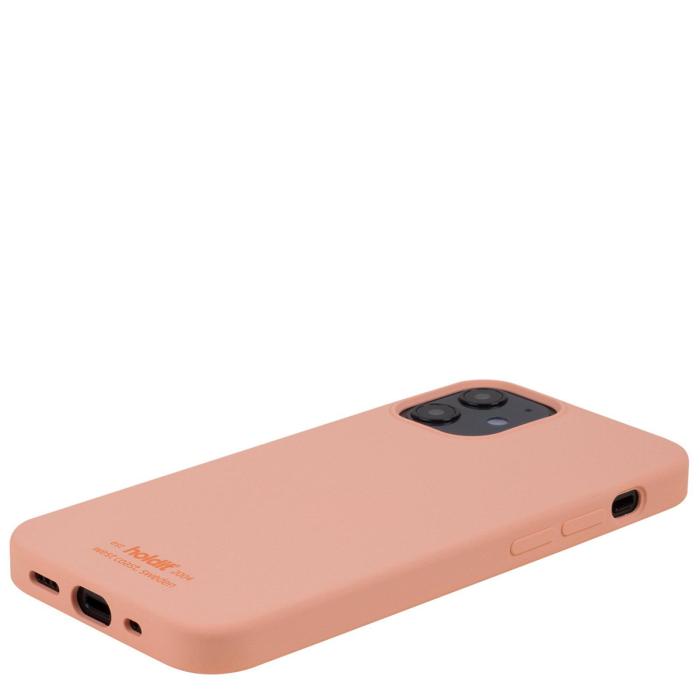 Bild 3, holdit holdit iPhone 12 Mini Mobilskal Silikon Pink Peach - Teknikhallen.se