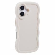  iPhone 17 Mobilskal Wavy Off White - Teknikhallen.se