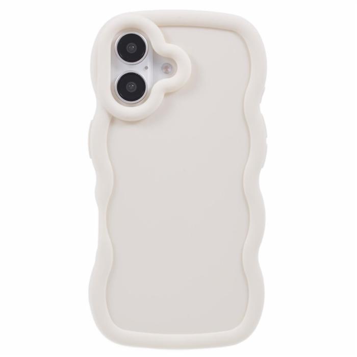Bild 3,  iPhone 17 Mobilskal Wavy Off White - Teknikhallen.se