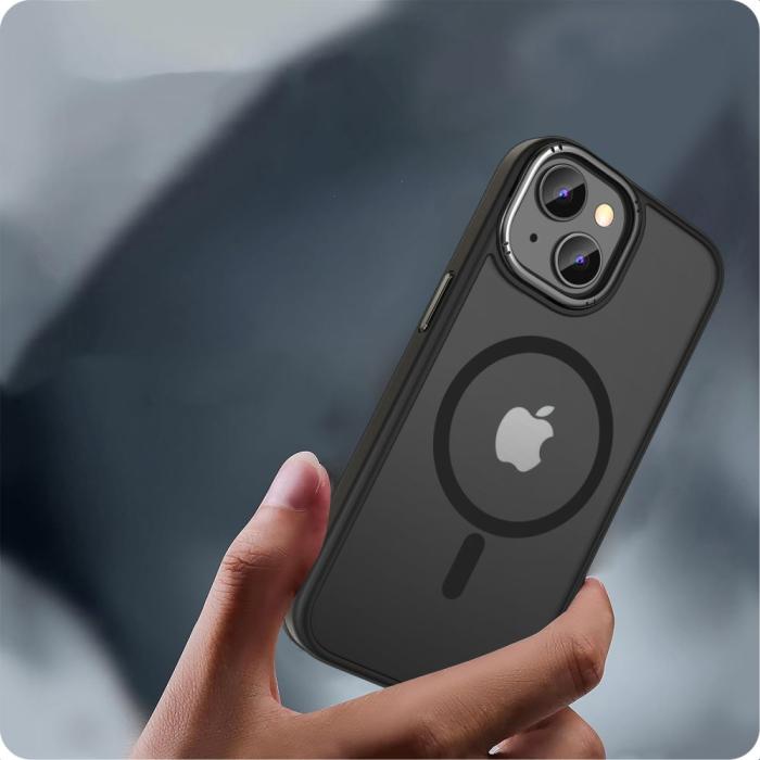 Bild 3, Tech-Protect Tech-Protect iPhone 15 Skal MagSafe MagMat Svart - Teknikhallen.se