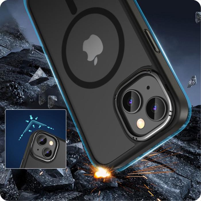 Bild 4, Tech-Protect Tech-Protect iPhone 15 Skal MagSafe MagMat Svart - Teknikhallen.se