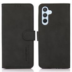 KHAZNEH KHAZNEH Galaxy A35 5G Fodral Matt L&auml;der Svart - Teknikhallen.se