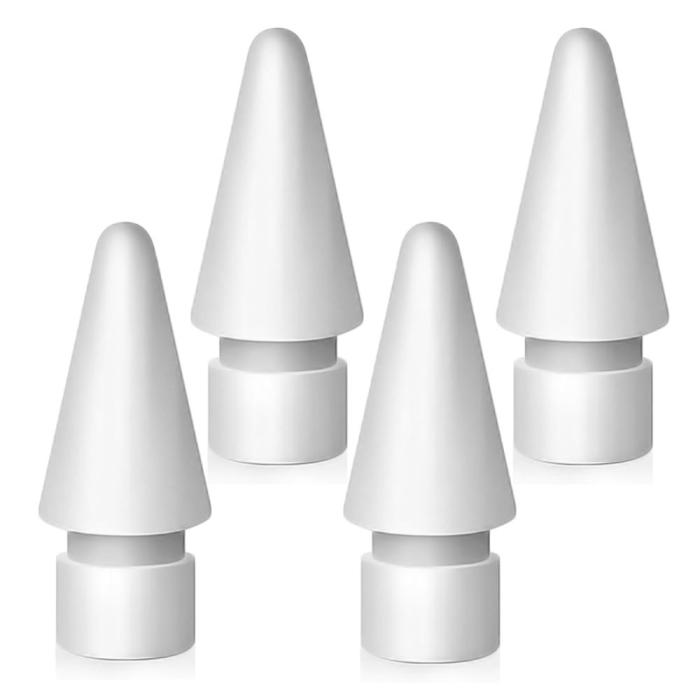 Bild 2, Tech-Protect Tech-Protect Apple Pencil 1 / 2 4-PACK Utbytesspets Vit - Teknikhallen.se