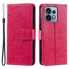  Motorola Edge 40 Pro 5G Fodral Mandala L&auml;der Rosa - Teknikhallen.se