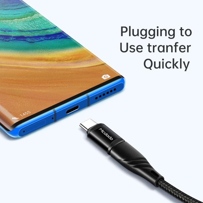 Bild 5, MCDODO Mcdodo Lightning Hona - USB-C Hane Adapter Svart - Teknikhallen.se