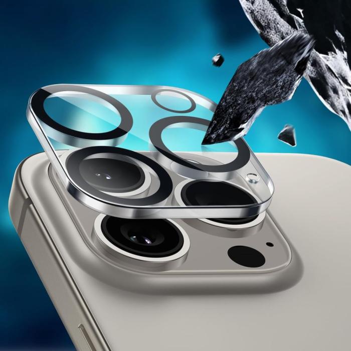 Bild 3, HOFI HOFI iPhone 16 Pro / 16 Pro Max Linsskydd Pro+ Transparent - Teknikhallen.se