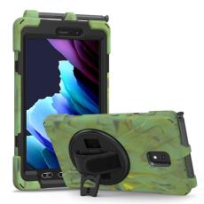  Samsung Galaxy Tab Active 3 Skal Hybrid Kickstand Rem Camo Gr&ouml;n - Teknikhallen.se