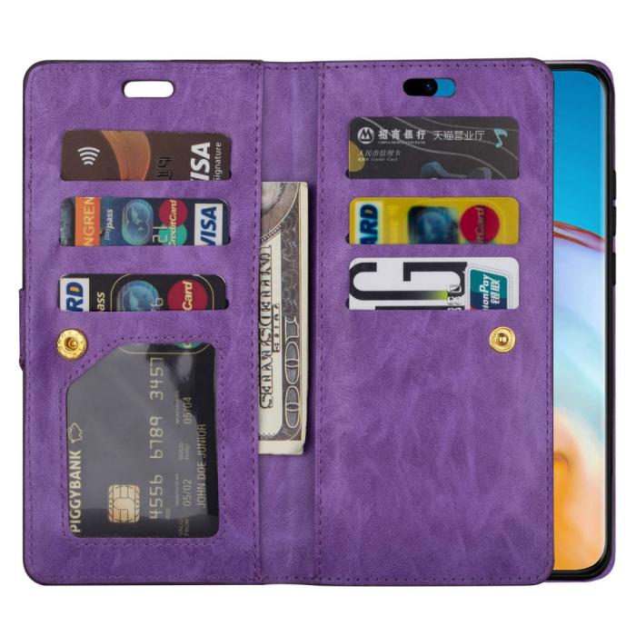 Bild 3,  Samsung Galaxy S23 Plus Fodral Multifunktionell Med Frontficka Lila - Teknikhallen.se