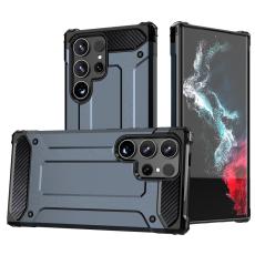  Galaxy S24 Ultra Skal Shockproof Hybrid Armor M&ouml;rk Bl&aring; - Teknikhallen.se