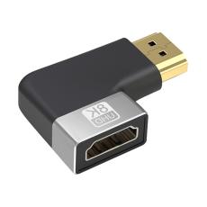  V&auml;nstervinklad 8K 60Hz HDMI Hane - HDMI 2.1 Hona Svart - Teknikhallen.se