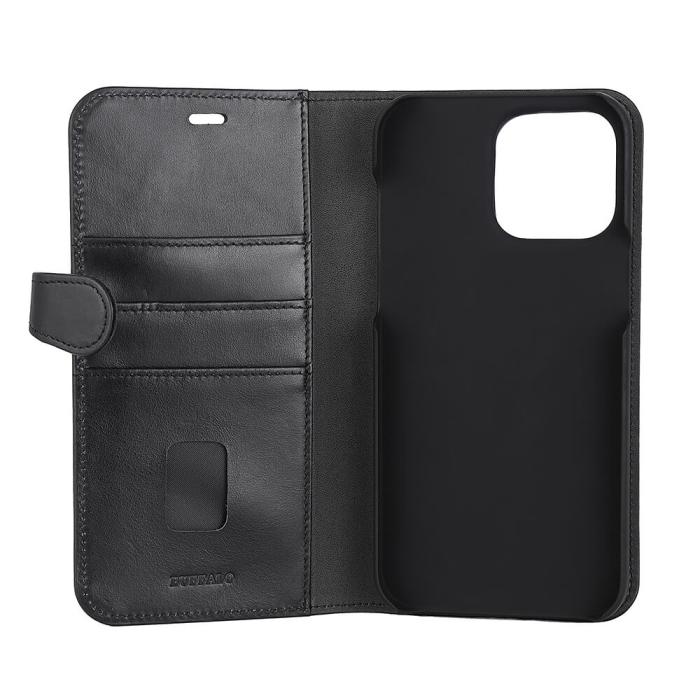 Bild 3, Buffalo Buffalo iPhone 14 Pro Max Fodral 2in1 Magnet / Skal Svart - Teknikhallen.se