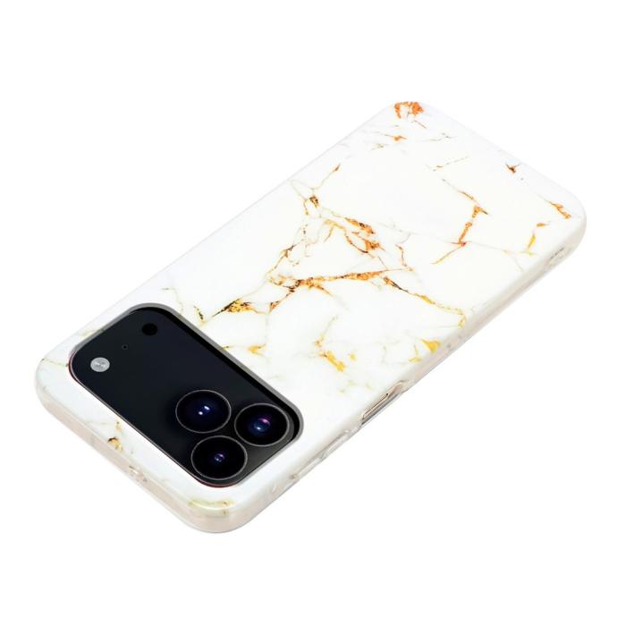 Bild 3,  iPhone 17 Pro Max Skal Marmor TPU Vit - Teknikhallen.se