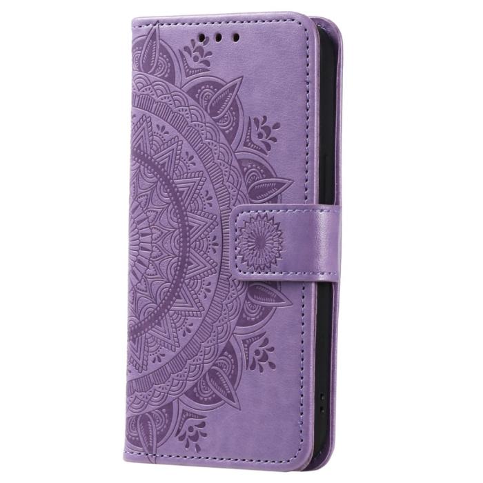 Bild 5,  Samsung Galaxy S23 Ultra Fodral Mandala Läder Lila - Teknikhallen.se