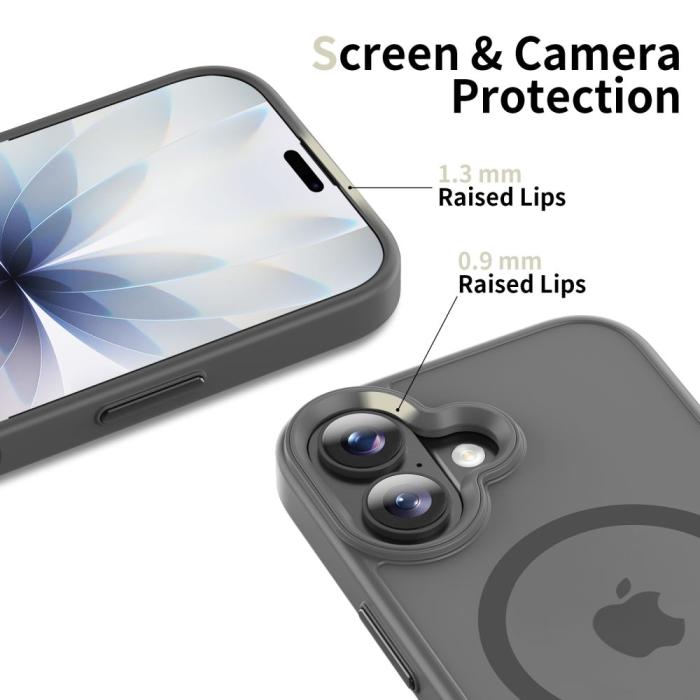 Bild 5, Tech-Protect Tech-Protect iPhone 17 Skal MagSafe MagMat Crayon Grey - Teknikhallen.se