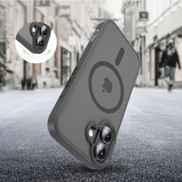 Bild 6, Tech-Protect Tech-Protect iPhone 17 Skal MagSafe MagMat Crayon Grey - Teknikhallen.se
