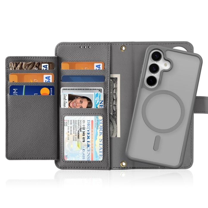 Bild 2, DUX DUCIS DUX DUCIS Galaxy S25 2in1 Magnet Fodral Lawa Series Grå - Teknikhallen.se