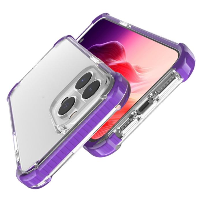 Bild 4,  iPhone 15 Pro Skal Shockproof Akryl/TPU Lila - Teknikhallen.se
