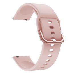  Silikon Armband För Smartwatch (20mm) - Ljus Rosa - Teknikhallen.se