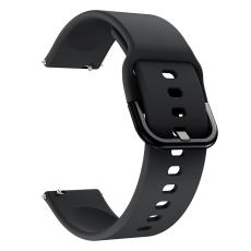  Silikon Armband F&ouml;r Smartwatch (20mm) - Svart - Teknikhallen.se