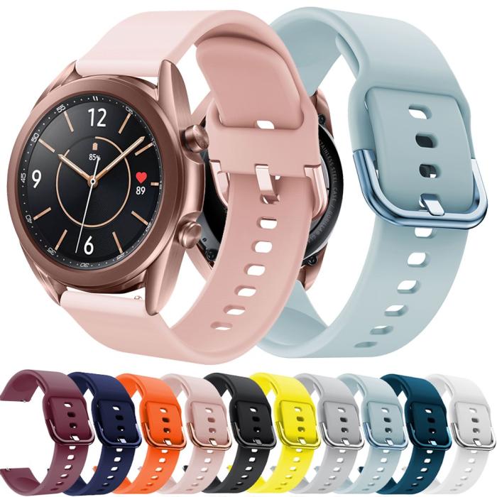 Bild 5,  Silikon Armband För Smartwatch (20mm) - Svart - Teknikhallen.se
