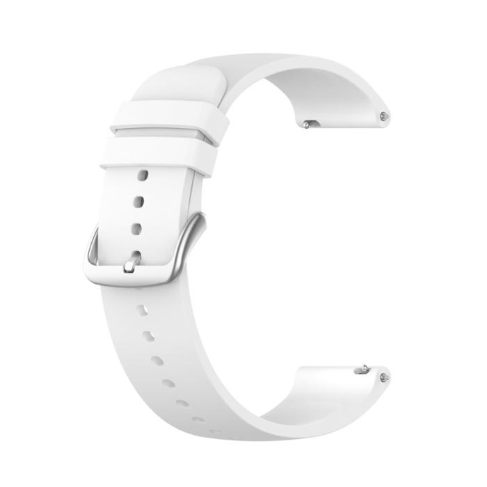 Bild 3,  Silikon Armband För Smartwatch (20 mm) - Vit - Teknikhallen.se