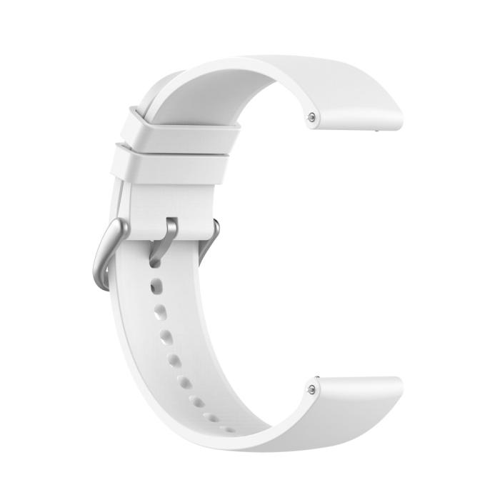 Bild 4,  Silikon Armband För Smartwatch (20 mm) - Vit - Teknikhallen.se