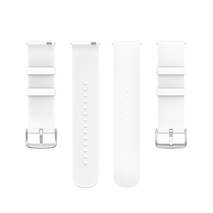 Bild 5,  Silikon Armband För Smartwatch (20 mm) - Vit - Teknikhallen.se