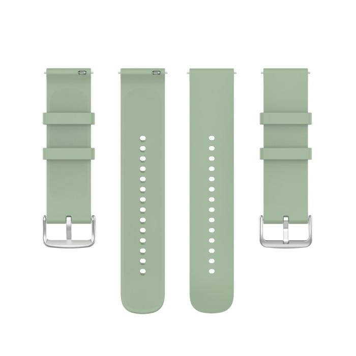 Bild 5,  Silikon Armband För Smartwatch (20 mm) - Grön - Teknikhallen.se