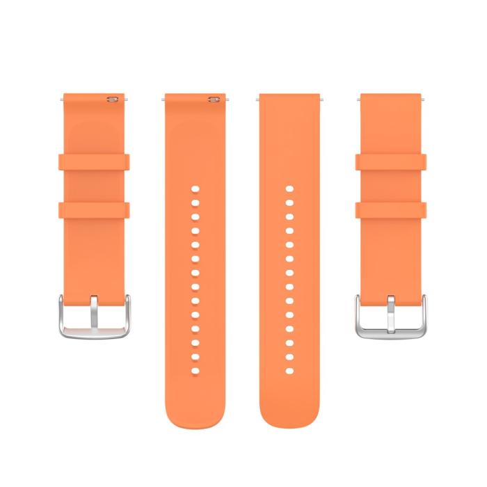Bild 5,  Silikon Armband För Smartwatch (20 mm) - Peach - Teknikhallen.se