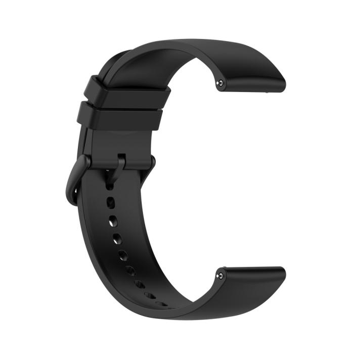 Bild 4,  Silikon Armband För Smartwatch (20 mm) - Svart - Teknikhallen.se
