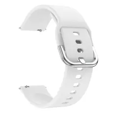  Silikon Armband F&ouml;r Smartwatch (20mm) - Vit - Teknikhallen.se