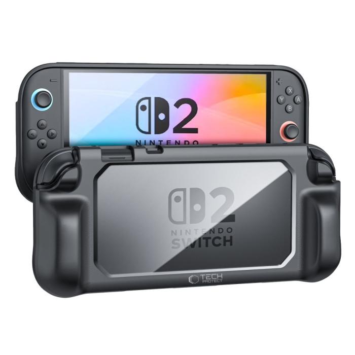 Bild 2, Tech-Protect Tech-Protect Nintendo Switch 2 Skal MagMat Svart / Transparent - Teknikhallen.se