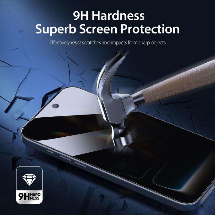 Bild 3, DUX DUCIS DUX DUCIS iPhone 18 Pro Max Skärmskydd Privacy Härdat Glas - Teknikhallen.se
