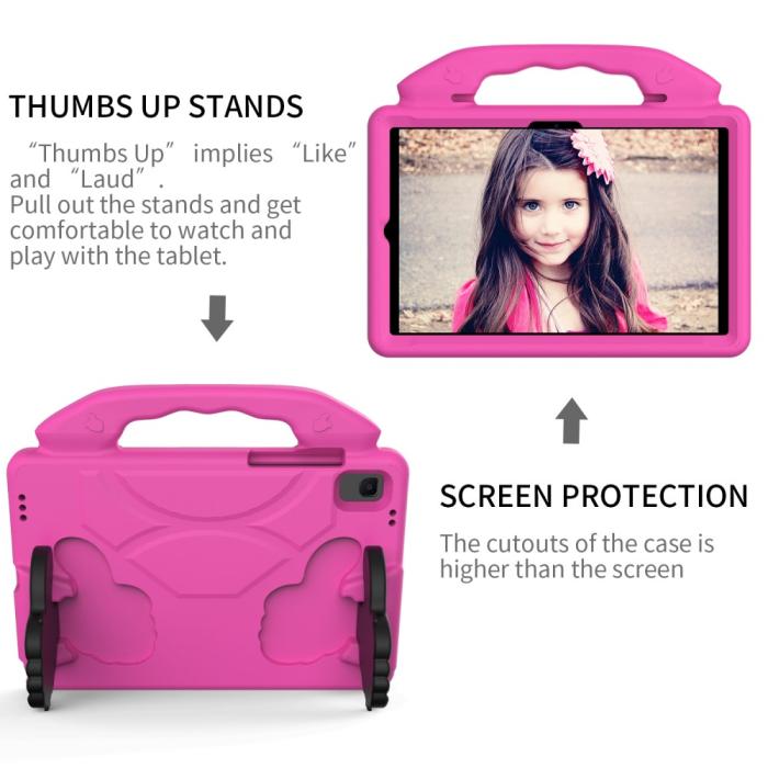 Bild 4,  Samsung Galaxy Tab A8 10.5 2021 / A7 10.4 Skal Shockproof EVA Rosa - Teknikhallen.se