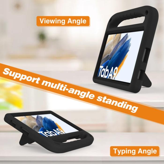 Bild 3,  Samsung Galaxy Tab A9 Skal EVA Kickstand Svart - Teknikhallen.se