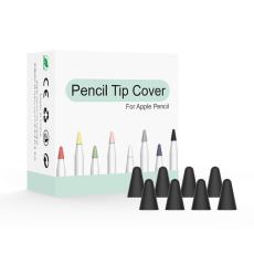  8-PACK Apple Pencil 1/2/Pro Spetsskydd / Tip Cover Svart - Teknikhallen.se
