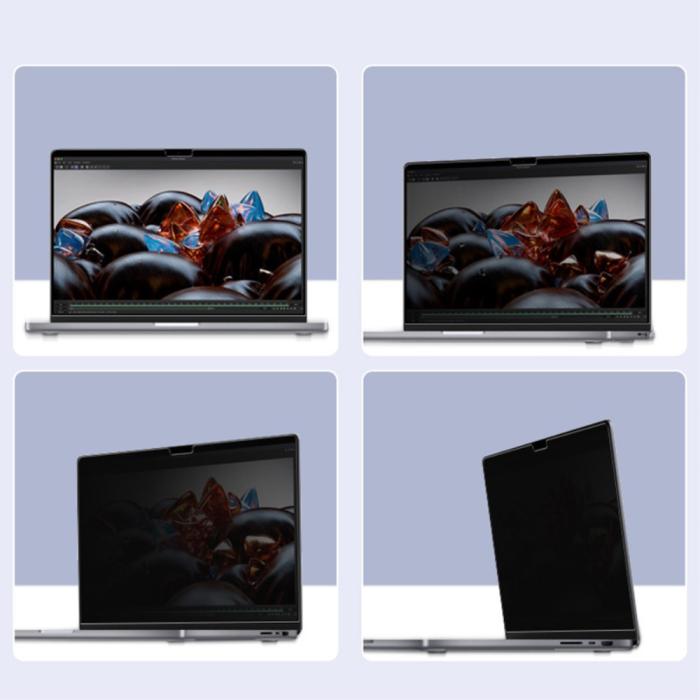 Bild 5,  MacBook Pro 16 2021-2023 Skärmskydd Privacy - Teknikhallen.se