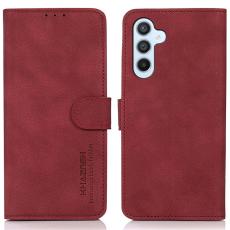 KHAZNEH KHAZNEH Galaxy A35 5G Fodral Matt L&auml;der R&ouml;d - Teknikhallen.se