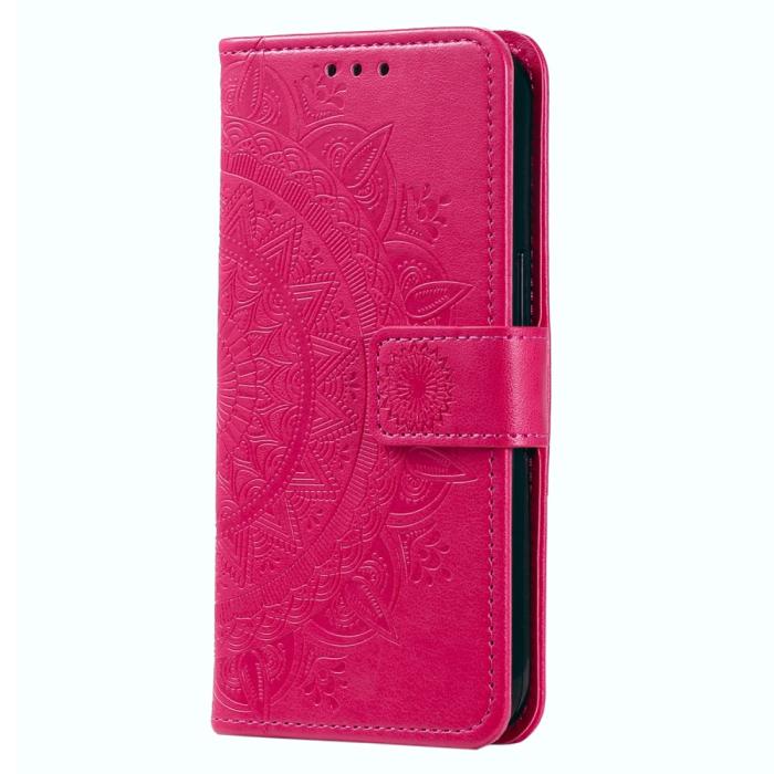 Bild 5,  Motorola Edge 40 Pro 5G Fodral Mandala Läder Rosa - Teknikhallen.se