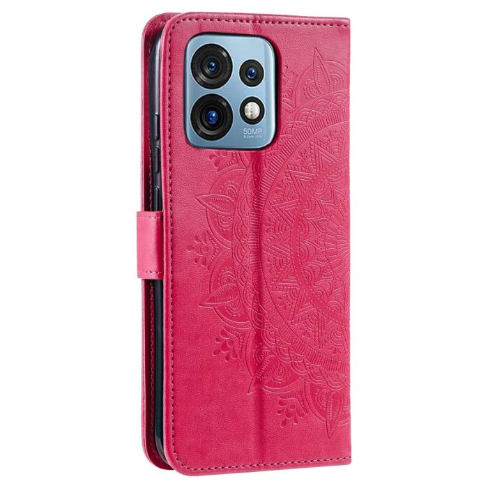 Bild 6,  Motorola Edge 40 Pro 5G Fodral Mandala Läder Rosa - Teknikhallen.se