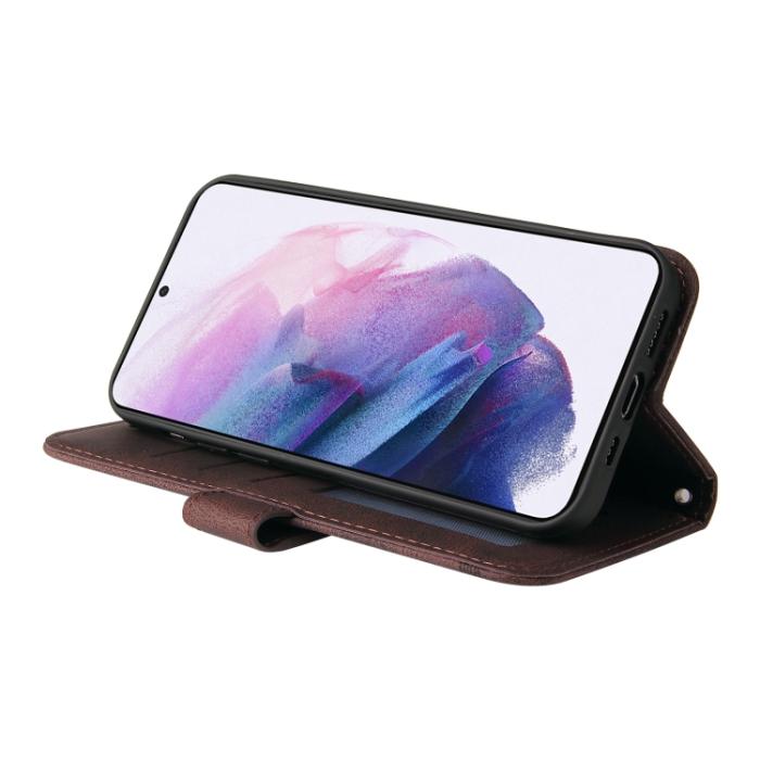 Bild 6,  Samsung Galaxy S22 Fodral Skin Touch Brun - Teknikhallen.se