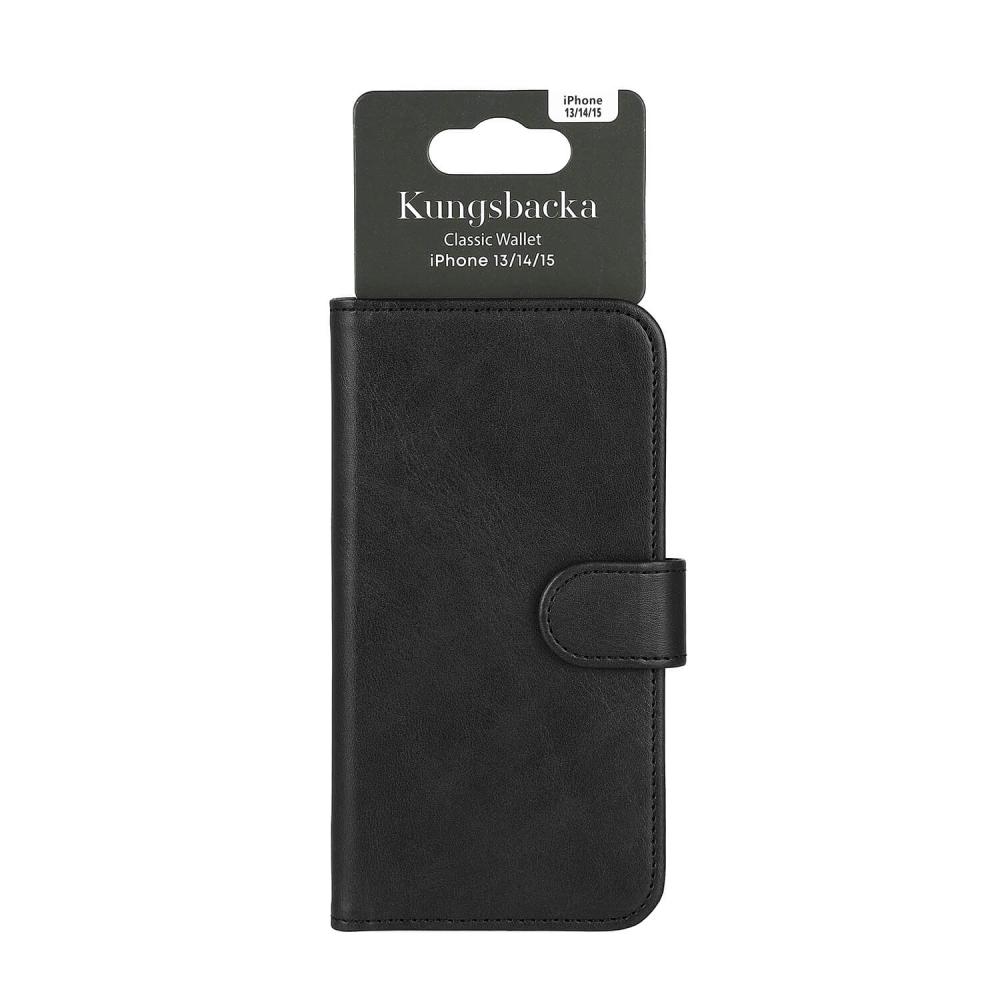 Kungsbacka Kungsbacka iPhone 15/14/13 Fodral Läder Svart - Teknikhallen.se