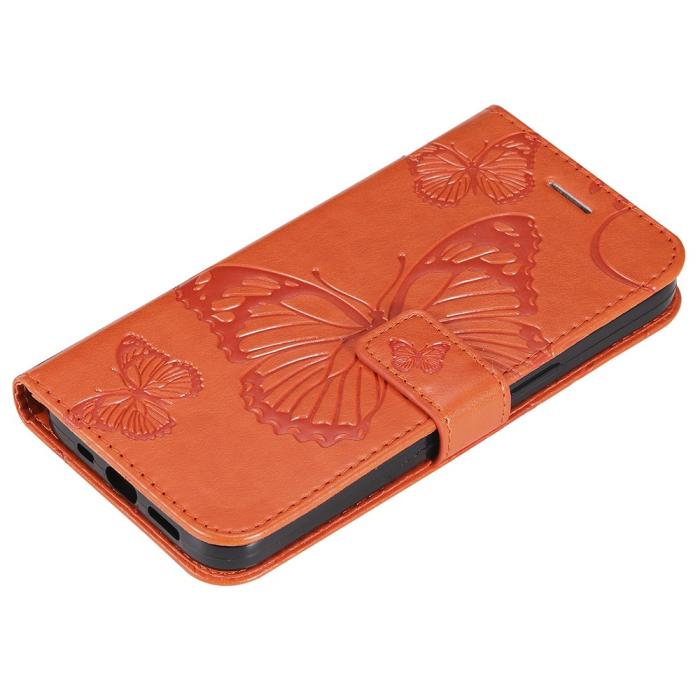 Bild 5,  Samsung Galaxy S23 FE Fodral Tryckta Fjärilar Orange - Teknikhallen.se