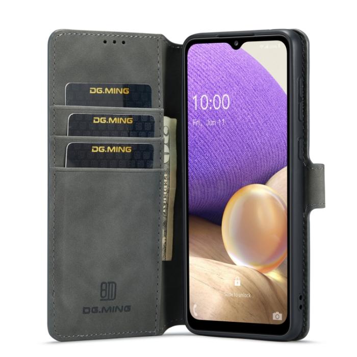 Bild 4, DG.MING DG.MING Samsung Galaxy A33 5G Fodral Retro Grå - Teknikhallen.se