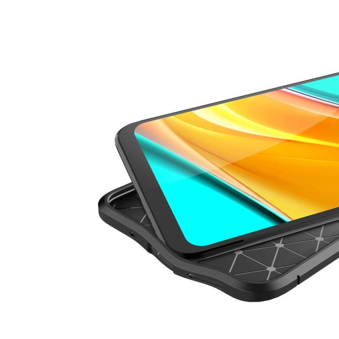 Bild 4,  Xiaomi Redmi 9C Skal Litchi Textur Svart - Teknikhallen.se