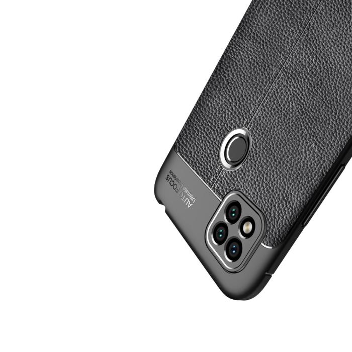 Bild 5,  Xiaomi Redmi 9C Skal Litchi Textur Svart - Teknikhallen.se