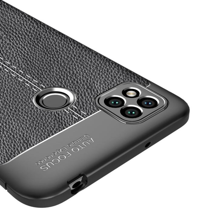 Bild 6,  Xiaomi Redmi 9C Skal Litchi Textur Svart - Teknikhallen.se